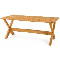 AEA Gartencouchtisch Modern Naturholz Elegant Rechteckig Robust Terrasse