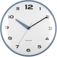 Karlsson - Wanduhr Brisk Dome - Blau - 40x40x1 cm