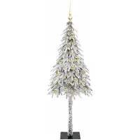 vidaXL Weihnachtsbaum Weiß 150 cm PE und Stahl