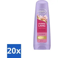 Unilever 20 x Andrélon Conditioner Levendig Lang - 200 ml - Vorteilspackung - 20 Stücke
