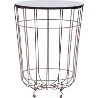 vidaXL Couchtisch Golden Ø 40 cm
