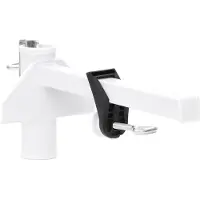 vidaXL Sonnenschirmhalter für Balkon Weiß 38 mm Stahl