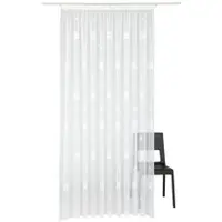 Weckbrodt Gardine "Alexa, 1 Stück, halbtransparent, Jacquard" Gr. 25, weiß, B:500cm H:240cm, Jacquard, Polyester, Gardinen, Gardine, Jacquard, strukturiert,halbtransparent, Allover, Beschwerungsband