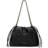 Pepe Jeans für Damen. PL0300240 Tasche Ivonne schwarz (OSFA), Lässig, Polyurethan