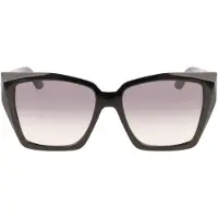 Karl Lagerfeld KL6072S N Unisex-Sonnenbrille Vollrand Quadratisch Kunststoff-Gestell, schwarz