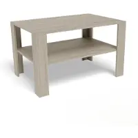 Inny Couchtisch Couchtisch Couchtisch Wohnzimmer Sonoma Eiche, Laminatplatte 18 mm, 100x68x60 cm, mit Ablage