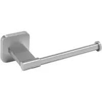 Wenko Turbo-Loc Porto Toilettenpapierhalter, Maße : 5,5 x 7,5 x , Kompakter Rollenhalter für eine griffbereite Papierrolle, Farbe: Silber