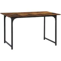 Dripio Klapp- und Ausziehtisch Ibro, 90x70x72,5 cm, Metall, Vintage, braun