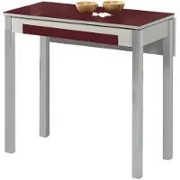 Dripio Ausziehbarer Küchentisch Metall Bordeaux 80x40 cm