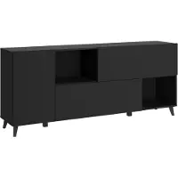 MINIO go for it MINIO – Kommode LOKET 181, Sideboard 180 cm breit, Schwarz