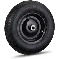 Dripio Kruiwagenrad 4.80/4.00-8, Luftreifen, Stahlfelge, 120 kg, schwarz