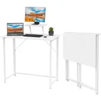 Sonstiges Klappbarer Schreibtisch mit Monitorablage 80x45x75cm Weiß