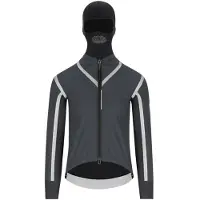 Q36.5 Jacke Vampire Shell mit Kapuze Grau, Größe S
