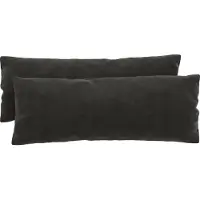 Sit&More Sofakissen SIT & MORE "Bendigo", grau (anthrazit), B:65cm H:25cm T:10cm, Polsterauflagen, Sofakissen, im 2-er Set