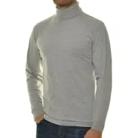 Ragman Herren Rollkragenpullover - Langarm Basic Rollkragen Regular Fit, Single Jersey, einfarbig