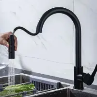 Sonstiges Küchenarmatur Ausziehbar 360° Edelstahl Schwarz Hochdruck