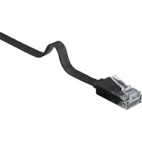 S-Conn Patchkabel-Flachkabel U/UTP cat. 6 slim sw 2m