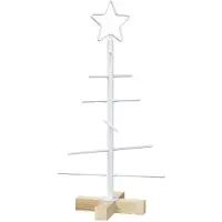 Syfax Metall-Weihnachtsbaum mit Ständer KUOPIO 60 cm Stahl Weiß