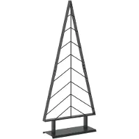 Syfax Metall-Weihnachtsbaum mit Ständer KUOPIO 125 cm Stahl Schwarz