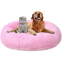 Sonstiges Hundebett rund Ø60cm Plüsch waschbar rutschfest Bright Pink