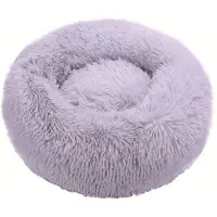 Sonstiges Hundebett Katzenbett Flauschig Rund aus Plüsch 70CM Hellgrau