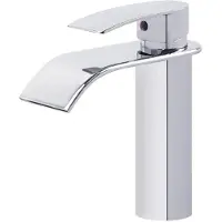 Sonstiges Wasserhahn Bad Wasserfall Waschtischarmatur Chrom 304 Edelstahl Keramikkartusche 17cm Höhe