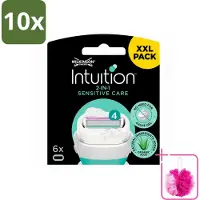 Wilkinson 10 x Intuition Sensitive Care Ersatzklingen für empfindliche Haut - Sparpackung - 10 Stücke
