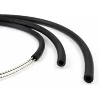 OEM Kauschlauchband 2 mm schwarz, 10 m, hohl, für Schmuck