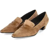 Bruno premi Damen Hochfront-Pumps Braun Rauleder Größe: 37