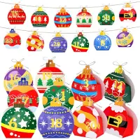 Dripio Adventskalender zum Befüllen, 24 Boxen mit Aufklebern und Band, DIY