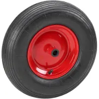 Dripio Schubkarrenrad Luftreifen 340 mm, 3.50-6, 180 kg, Stahlfelge