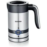 Severin Induktionsmilchaufschäumer SM3584 – Für heiße oder kalte Milch, 200 ml, 450 W – Edelstahl/Schwarz