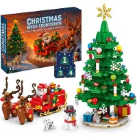 Dripio Adventskalender Weihnachtsbaum + Hirsch, 2026, Kunststoff, Rot
