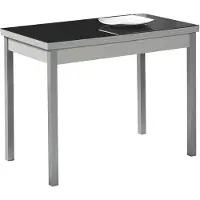 OEM Ausziehbarer Küchentisch, Metall, Schwarz, 90x50 cm