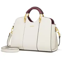 Merkloos Omgoods – Elegante Damenhandtasche mit Retro-Griff und Schulterriemen