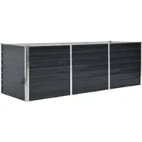 vidaXL Hochbeet Pflanzkübel Gartenbeet Pflanzkasten aus verzinktem Stahl mit Stützbügeln und Sicherheitskanten für Garten Terrasse und Balkon 240 x 80 x 77 cm