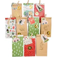 OEM Adventskalender-Zakken, Set 1, Papier, wiederverwendbar