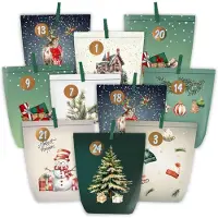 Generisch Adventskalender zum Selbstbefüllen – 24 Adventskalender für kreative Bastelprojekte – Adventsbeutel