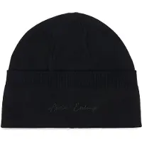 Armani Exchange für Damen. XW001441AF11896UC001 Beanie Beanie schwarz (OSFA), Lässig, Wolle