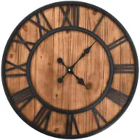 OEM Wanduhr, Alarmfunktion, Wandmontage, Braun