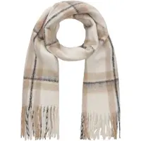 Codello Modetuch "Schal", Damen, beige (weiß), Obermaterial: 100% Polyester PES., kariert, Modetücher Modetuch, mit Karo-Muster