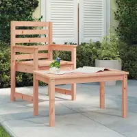 Merkloos Gartenbank aus massivem Douglasienholz, 82,5 x 50,5 x 45 cm