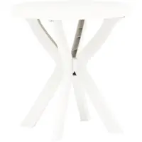 Merkloos Runder Gartentisch aus Kunststoff, Durchmesser 70 cm