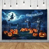 Merkloos Halloween-Dekoration für den Hintergrund, 6 x 3 Meter