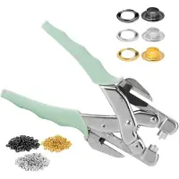 Merkloos Omgoods – Set mit 160 Ösen – Metallösen, 80 Stück, Ø 3 mm – Werkzeugset für Planen – geeignet für Leder, Stoff, Vorhänge, Banner – Bastelset