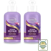 Unilever 2 x Andrélon Intense Repair Leave-In Crème - 200 ml - Vorratspackung - 2 Stücke