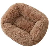 Sonstiges Haustierbett Plüschmatte Hundebett Katzenbett Hundekorb Braun XS