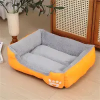 Sonstiges Hundebett Orthopädisch Waschbar Weiche Polsterung Rutschfest Orange L