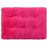 Sonstiges Hundebett Rechteckig Flauschig Plüsch Haustierbett Katzenbett Weich Warm XS 45x30cm Rosenrot