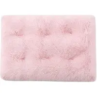Sonstiges Hundebett Rechteckig Flauschig Plüsch Haustierbett Katzenbett Weich Warm S 55x40cm Hellrosa